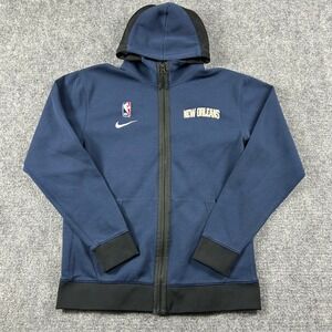 Nike Hoodie Boys L 14/16 Navy New Orleans Pelicans NBA Dri-FIT Full Zip Jacket